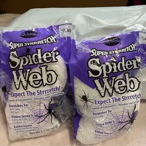 10 Packs - Fun World Super Stretch Spider Web Halloween Decor Indoor Outdoor Use